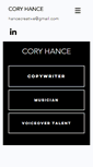 Mobile Screenshot of coryhance.com